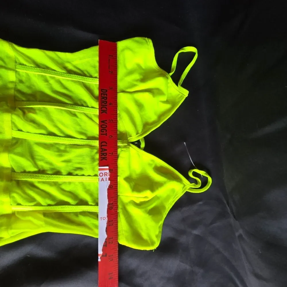 1079 Naanna Teal corset style lingerie  size 4 - Picture 8 of 13